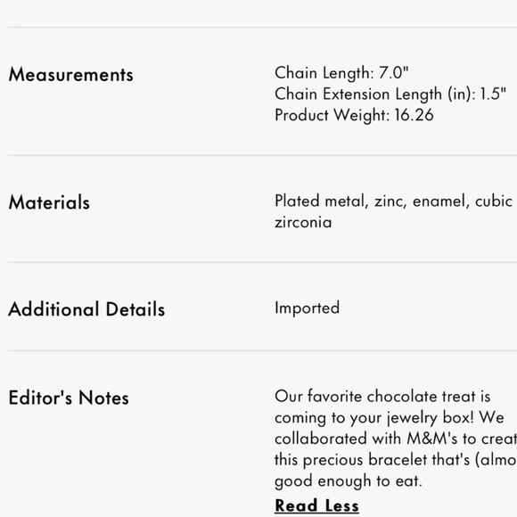 $128 Kate Spade M&M’s Bracelet - Picture 4 of 7